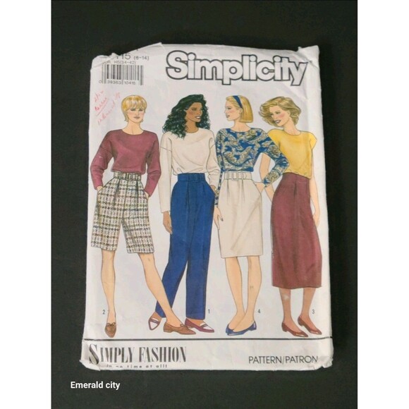 Vtg Simplicity 9784 Womens Sz 6-14 Skirt Fuss Free Fit Sewing Pattern Cut Taylor - Picture 7 of 7